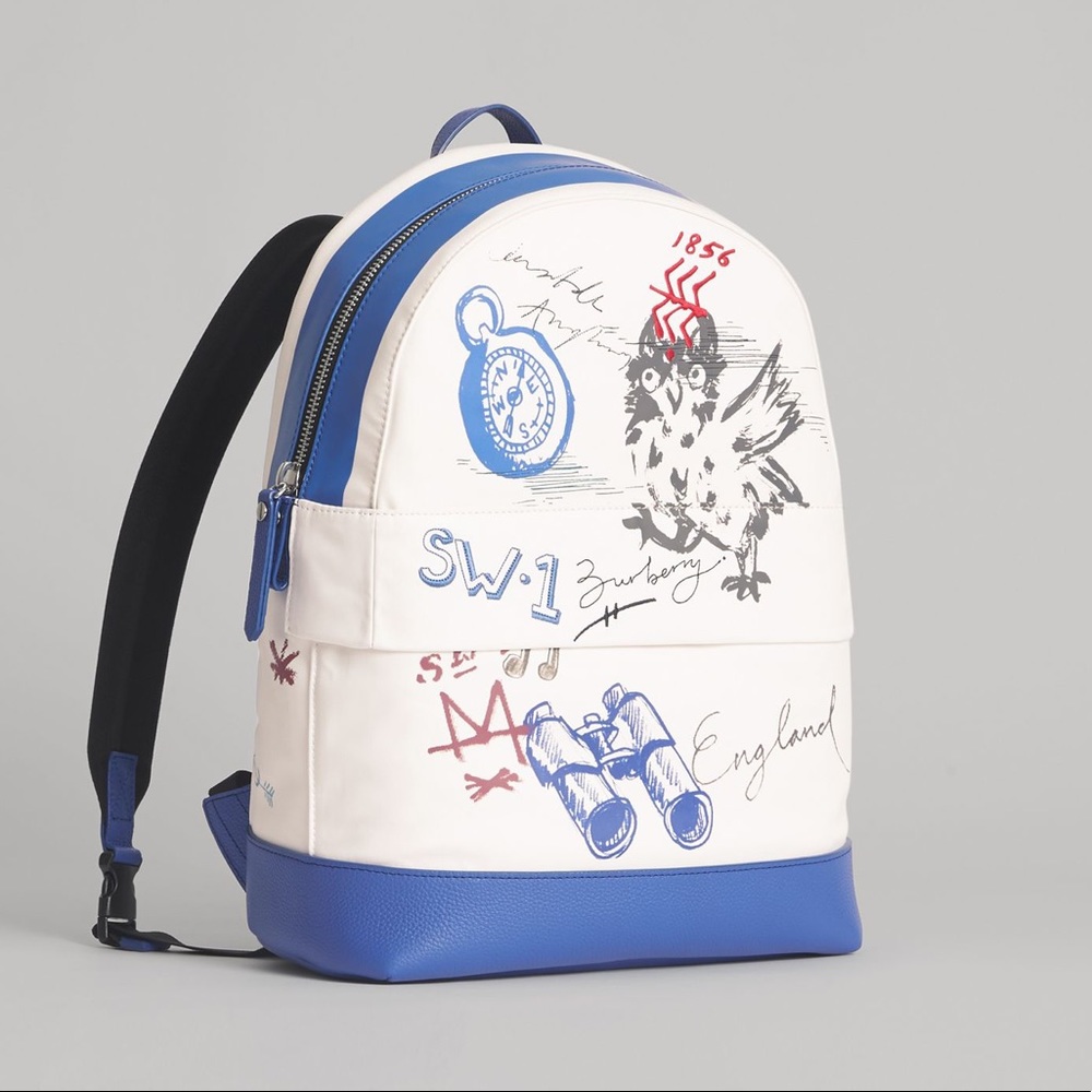 Burberry Adventure print cotton canvas backpack - Picture 7 of 7